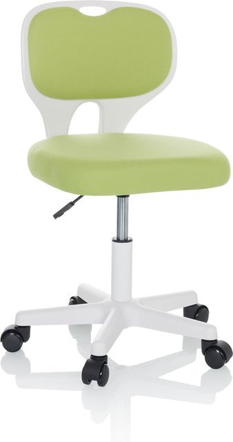 hjh OFFICE Kinderdrehstuhl KIDDY TOP W in Grün mit Stoffbezug und ohne Armlehnen - Bild 1