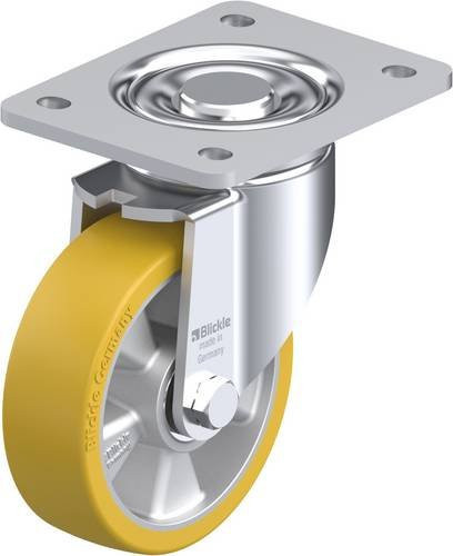 Blickle Lenkrolle LH-ALTH 125K-3 in Silber mit 125 mm Rad-Durchmesser und 550 kg Tragfähigkeit - Bild 1