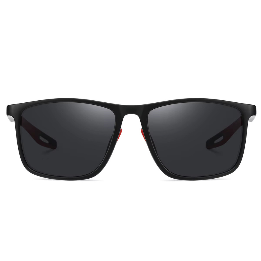 Supkley Sportsonnenbrille, Vollrand, Kunststoff, Schwarz, Unisex, polarisiert - Bild 3