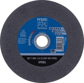 PFERD TOOLS Stationäre Trennscheibe HD STEEL für Stahl, Grau, Durchmesser: 300 mm, Breite: 3,4 mm, Bohrung: 25,4 mm - Bild 1