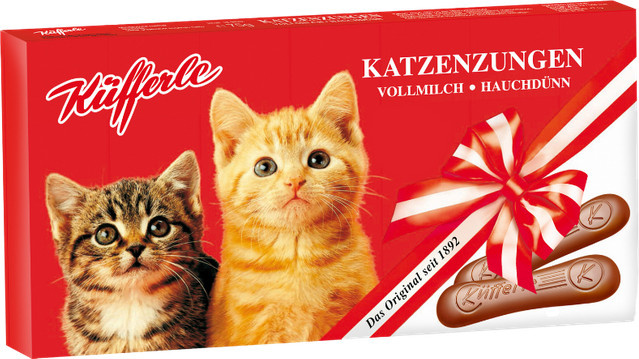 Küfferle Katzenzungen Vollmilch Schokoladentafel 75 g - Bild 1