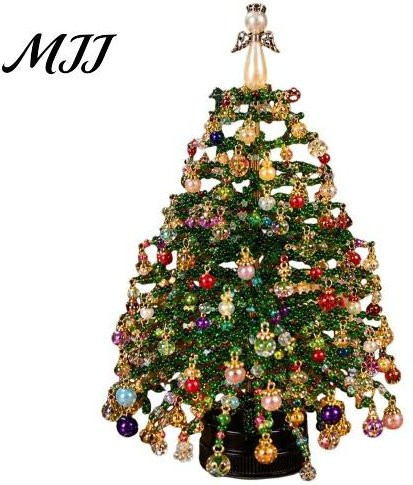 JoyHive Perlen-Weihnachtsbaum-Set mit LED-Lichtern in Mehrfarbig für Erwachsene als DIY-Bastelprojekt - Bild 1