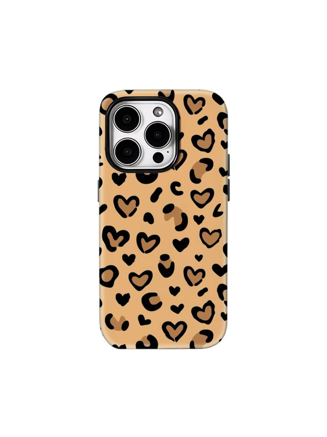 Potdemiel Handyhülle Leopardenherzen Doppelschichtige Rückabdeckung für iPhone 17 16 15 14 13 12 11 Pro Max Plus in Multicolour - Bild 6