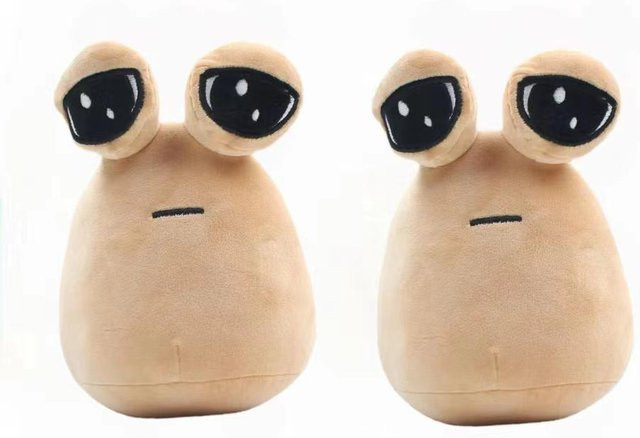 Yiran toy Alien Pou Kuscheltier, Schwarzer Hut Gentleman Pou Plüsch, ab 14 Jahren - Bild 1