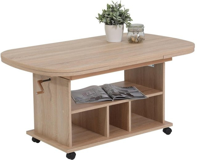 Couchtisch Hela in Eiche Sonoma Nachbildung, modern, braun/beige, B/H/T: 107 x 53 x 67 cm - Bild 1