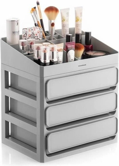 InnovaGoods Make-up-Organizer, Grau, 3 Schubladen - Bild 1