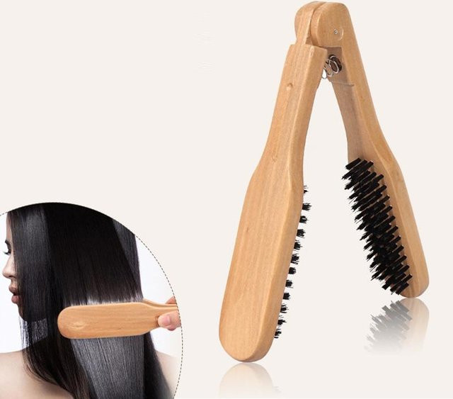 Paddya Doppelbürste Haarglätter, beige, Damen - Bild 1