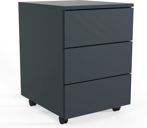 VCM Rollcontainer Dalosa mit 3 Schubladen in Anthrazit, B: 39 cm, T: 45 cm, H: 55 cm - Bild 1
