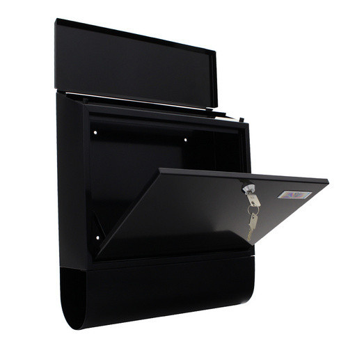 Rottner Tresor Briefkasten Splashy Anthracite aus Stahl in Schwarzgrau, B: 36,5 cm, H: 41,5 cm - Bild 3