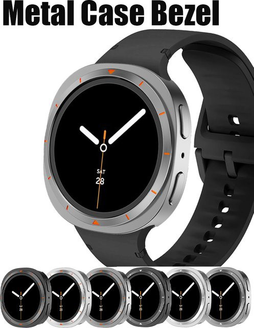 RMUTANE Edelstahl-Schutzhülle für Samsung Galaxy Watch 9 8, 44 mm 40 mm - Bild 1