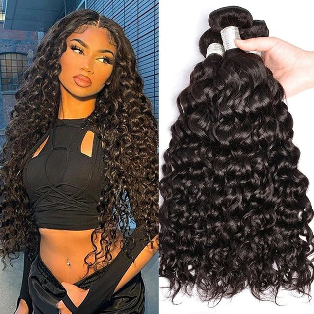 Dula A Hair Echthaar-Extensions, Wasserwellen, Malaysisches Remy Haar - Bild 1