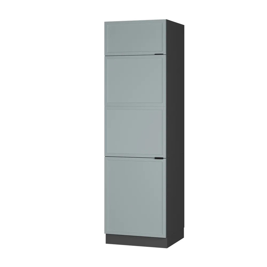 Vicco Fame-Line Küchen-Hochschrank in Anthrazit, Blau und Grau mit Soft-Closing-Scharnieren, B/T/H: 60 x 58 x 206,8 cm - Bild 2