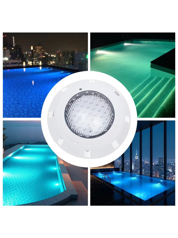 Bymaocar RGB LED Tauchleuchte IP68 mit Fernbedienung, 45 W, 7 Farben und 11 Beleuchtungsmodi, Multicolor, Rund, Einbauleuchte für Schwimmbad und Garten - Bild 6