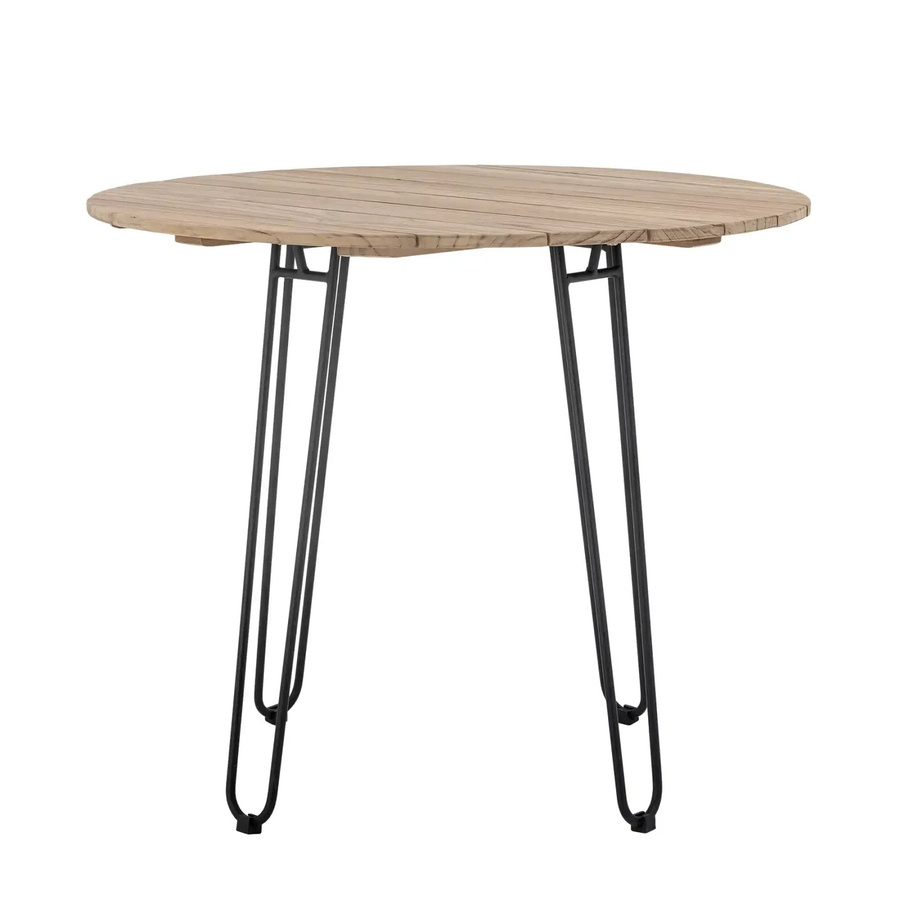 Bloomingville Esstisch Molito aus Teakholz in Natur, rund, Durchmesser: 90 cm - Bild 1