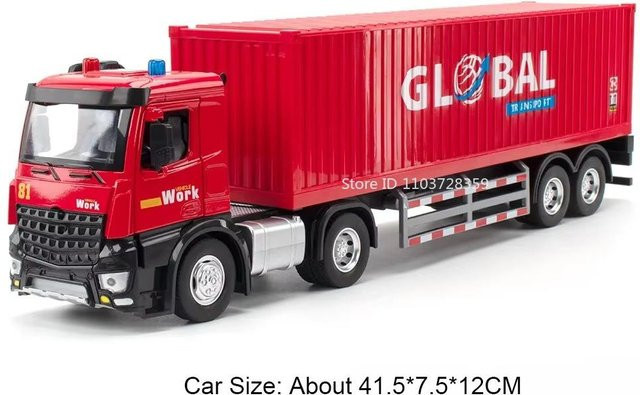 Linyi toy car Container-LKW-Modelle, 1:24, mit Licht und Sound, ab 14 Jahren - Bild 1