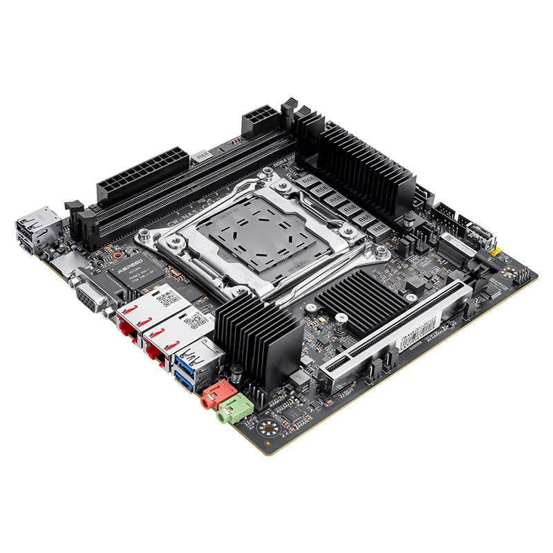 YiHESZ X99 Motherboard C612 LGA 2011-3 Mini-ITX in Schwarz mit Dual 10GB Ethernet, DDR4-Unterstützung und M.2 NVME - Bild 4