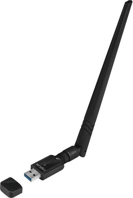 LogiLink WL0246 WLAN Netzwerkkarte Dual-Band WiFi 5 USB-A Schwarz - Bild 1