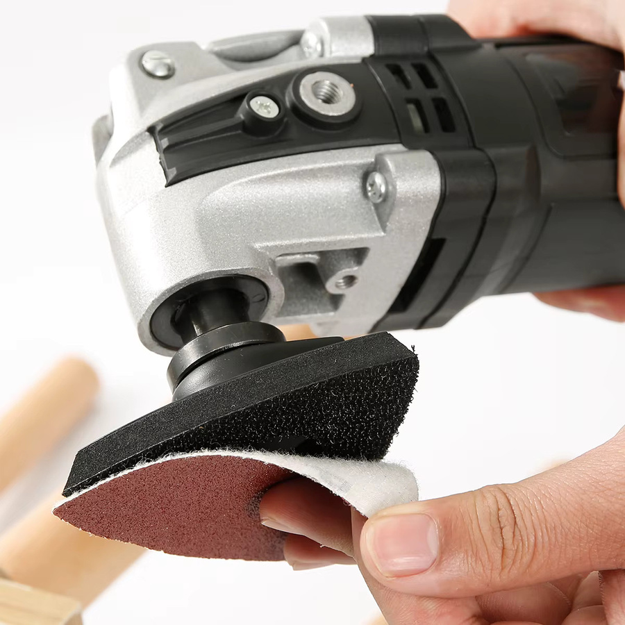 Sortiertes Set mit 62 oder 82 Schleifpads für oszillierende Multitools, Körnung 60/80/120/180/240, geeignet für Holz, Kunststoff und Metall - Bild 5