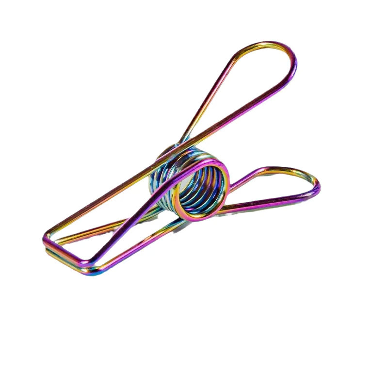 10 Stück bunte Schwalbenschwanz-Clips aus Metall als kreative Tickethalter und Dichtungsclips für dein Büromaterial - Bild 2