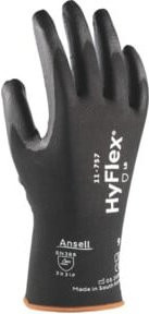 Ansell HyFlex 11-757 Nitril-Arbeitshandschuhe in Schwarz, Größe 8 - Bild 1