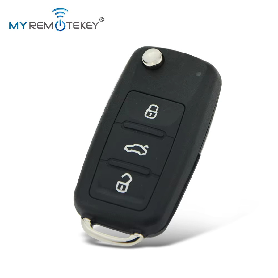 MyRemoteKey Fernbedienungsschlüssel HU66 434MHz ID48 ASK in Schwarz für VW Passat Polo Golf Jetta Beetle Tiguan und Skoda (PN 5K0959753AB 5K0837202AD) - Bild 2