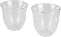 De'Longhi Doppelwandige Espressogläser DLSC310, 2er-Set, transparent, 90 ml - Bild 1