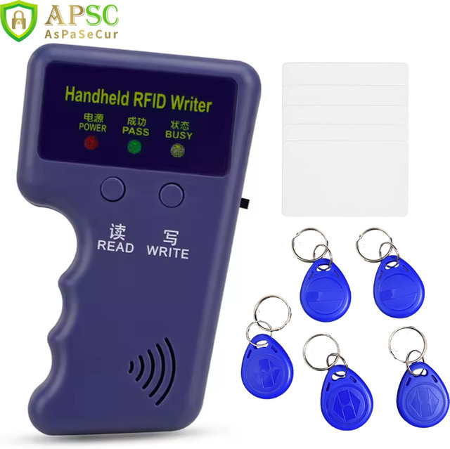 ASPA RFID ID Card Writer und Kopierer für EM4100 EM5200 T5577 125KHz Duplizierer und Programmierer für wiederbeschreibbare Keyfobs und Tags - Bild 1