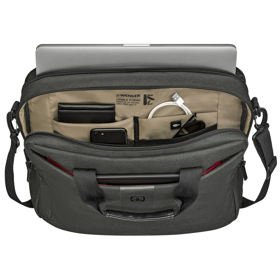 Wenger MX ECO Brief Notebooktasche für bis zu 41 cm (16 Zoll) in Grau - Bild 2