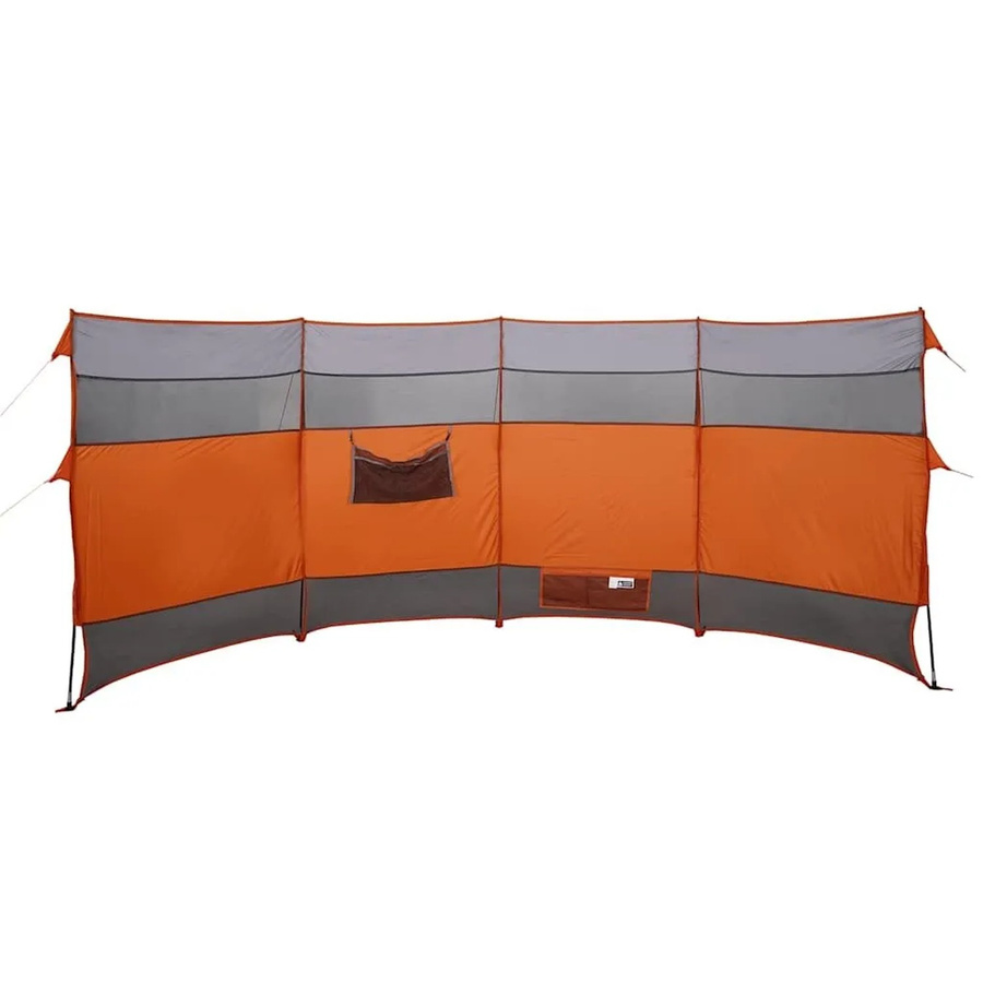 vidaXL Camping-Windschutz aus Polyester in Orange, wasserdicht, B/T/H: 366 x 152 x 152 cm - Bild 2