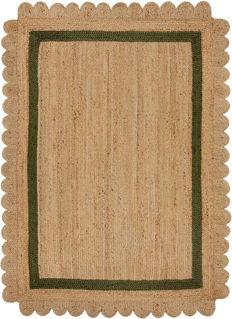 Flair Rugs Kurzflorteppich Grace in Naturgrün mit Boho-Design, B/T: 160 x 230 cm - Bild 1