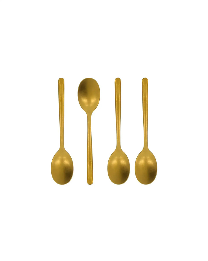 Nicolas Vahe Teelöffel Spoon in Antik Gold, 4 Stück - Bild 1