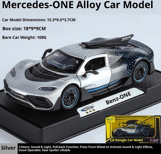 Yiran toy 1 AMG One Sportwagenmodell 1:32 Metall Druckguss mit Licht und Sound - Bild 1
