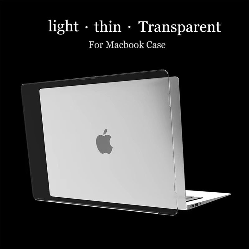 EGYAL Kristall-Hartschalen-Laptop-Hülle für MacBook Pro 16 Zoll und MacBook Air 13 M5, transparent oder grau - Bild 3