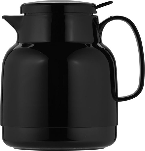 Helios Isolierkanne mit Drucktaste, Schwarz, 1,0 l - Bild 1