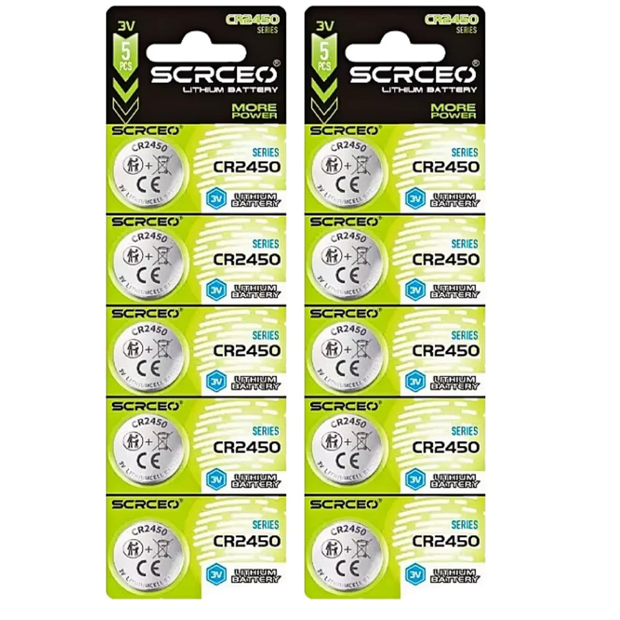 Koonenda CR2450 Lithium-Knopfbatterien 3V, Silber, 600 mAh - Bild 2