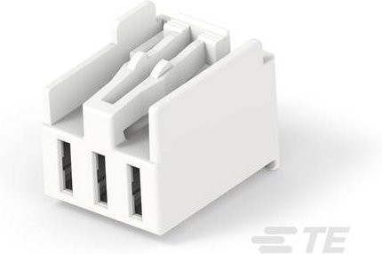 TE Connectivity Buchsengehäuse-Kabel 281872-1 in Weiß - Bild 1