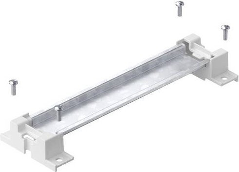 OBO Bettermann Hutschiene gelocht, Farbe: Silber, Breite: 16,1 cm - Bild 1