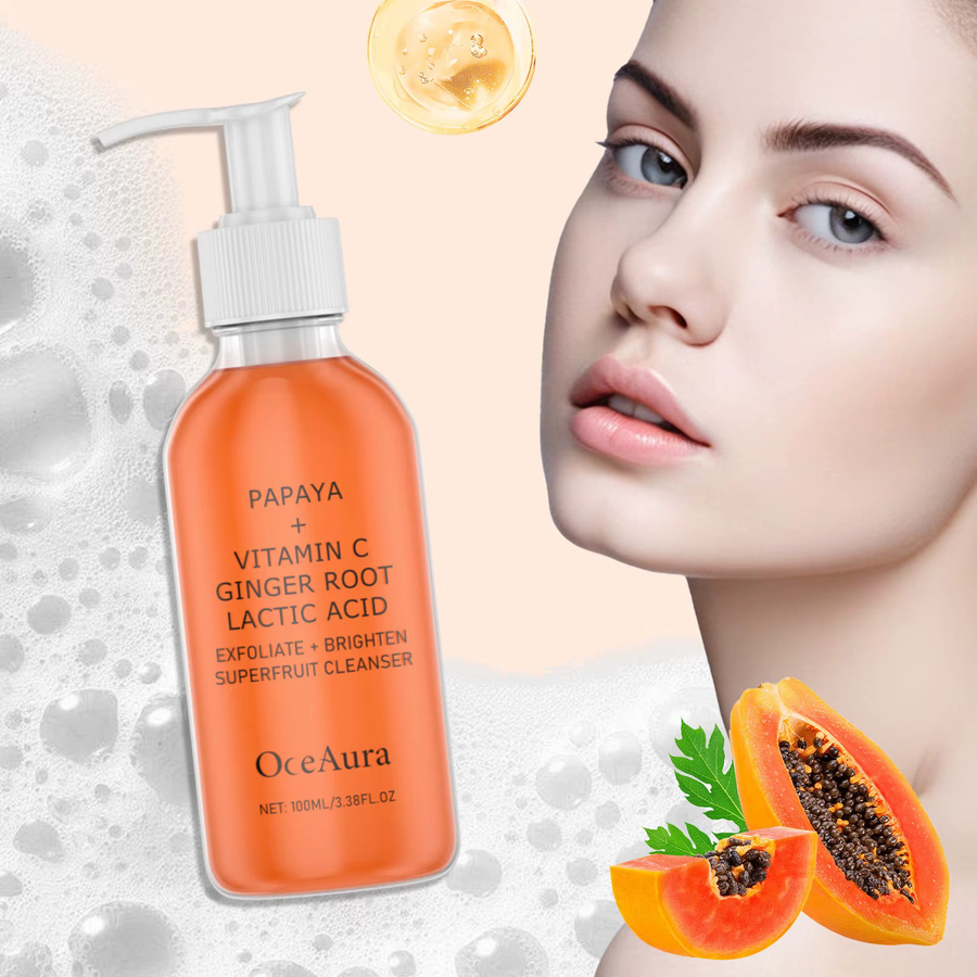 OceAura Papaya Face Wash Reiniger, für normale Haut, Unisex - Bild 2