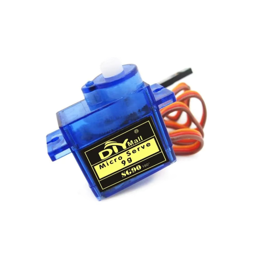 RCmall SG90 9g Mini Micro Servomotor 180 Grad Set für RC Hubschrauber, Flugzeug, Auto, Boot und Roboter, Blau, 4 Stück - Bild 2