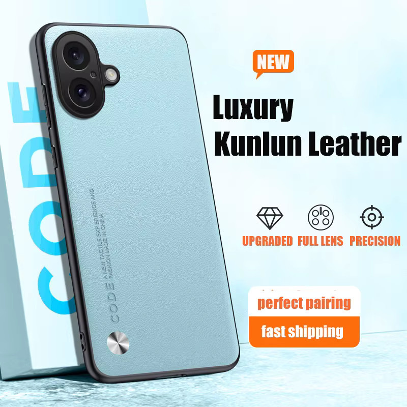 Luxuriöse Stoßfeste Handyhülle aus PU-Leder und Silikon für Apple iPhone 17 16 Plus 15 Pro Max Air in Lila von ESCMEDICAMS - Bild 2