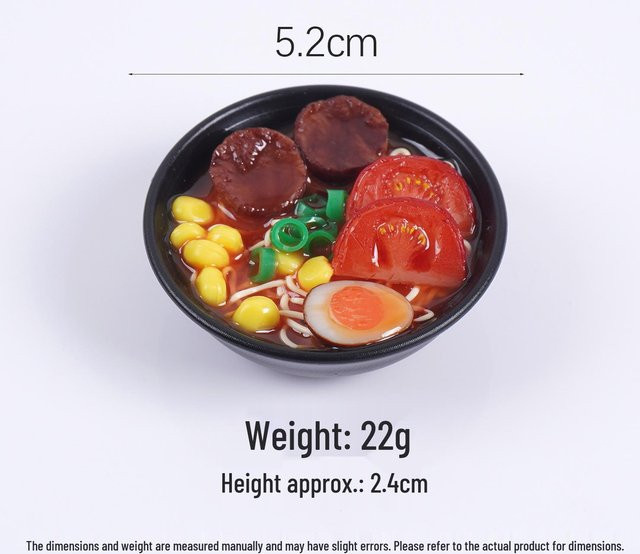 HomeHarmony Schlüsselanhänger, Japanischer Ramen Meeresfrüchte-Nudelschüssel, Unisex, brown - Bild 1