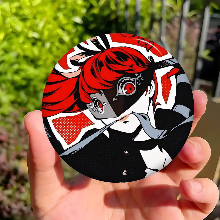 Mesuca Persona 5 Anstecknadel, rundes Metallabzeichen, Bunt / Mehrfarbig - Bild 6