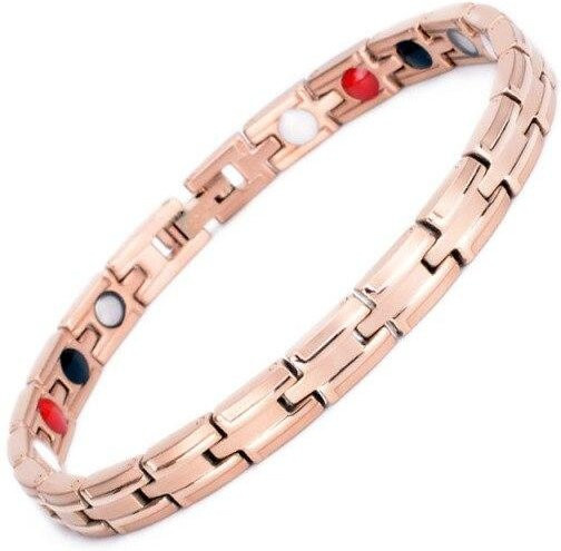Armband Allbestart, Edelstahl, mehrfarbiger Turmalin, Damen, 21,5 cm - Bild 1