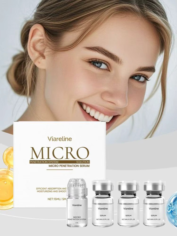 Viareline Mikropenetrations-Gesichtsroller-Set mit Kollagen, Unisex - Bild 2