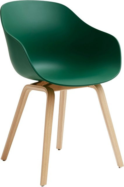 HAY About A Chair AAC 222 mit Armlehnen in Grün und Eiche - Bild 1