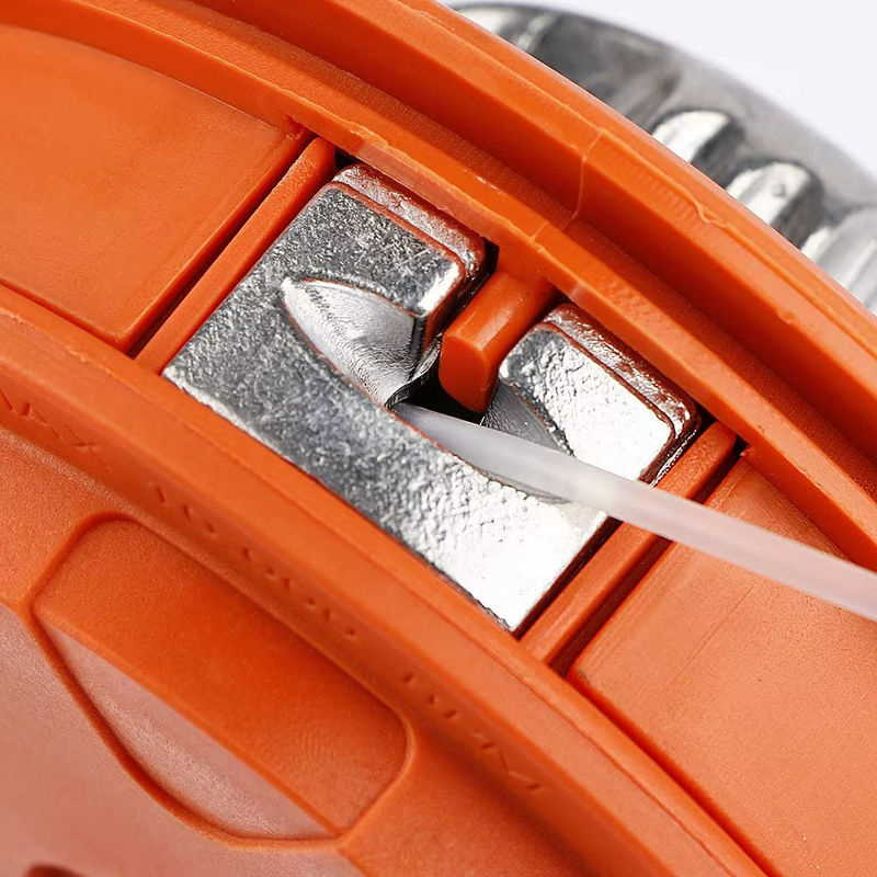 Aluminium Universal Bump Feed Line Trimmer Kopf mit M10x1.5 Gewinde für linkslaufende Rasenmäher in Orange - Bild 2