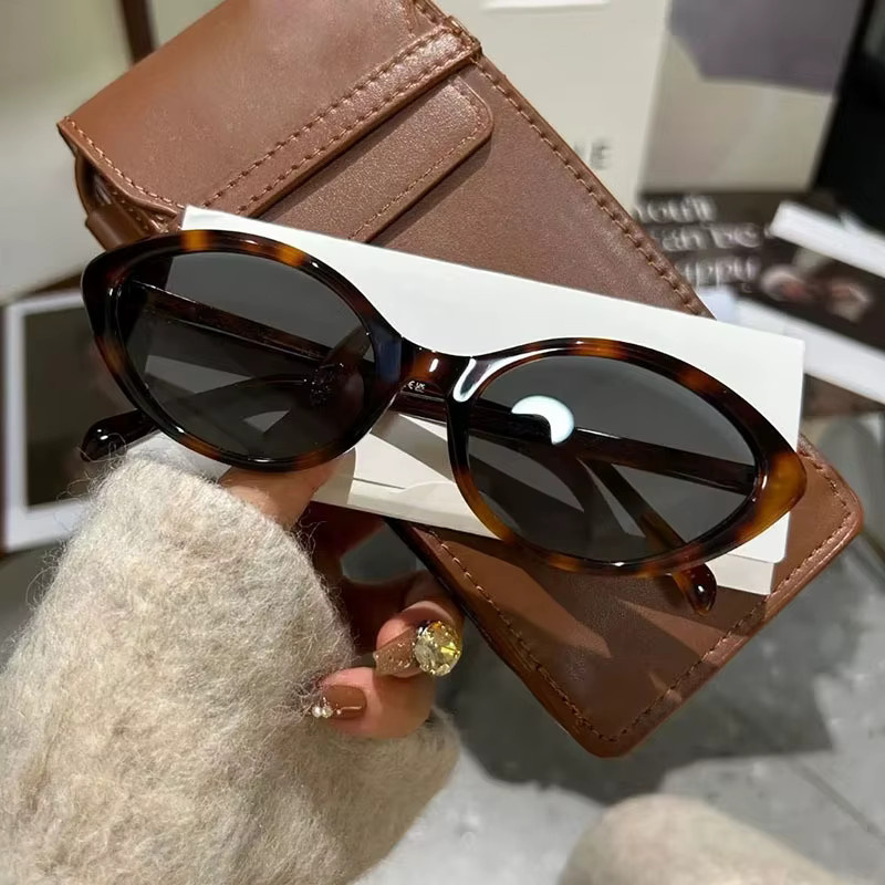 Ah-Mee Sonnenbrille Cat Eye, Vollrand, Kunststoff, braun, Damen - Bild 2