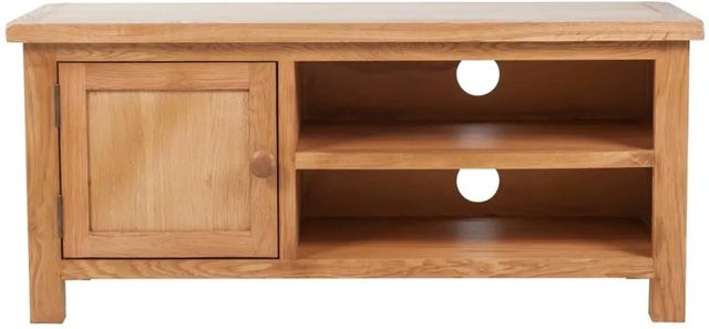 vidaXL TV-Schrank aus Eiche in Braun im Landhausstil, B/T/H: 103 x 36 x 46 cm - Bild 1