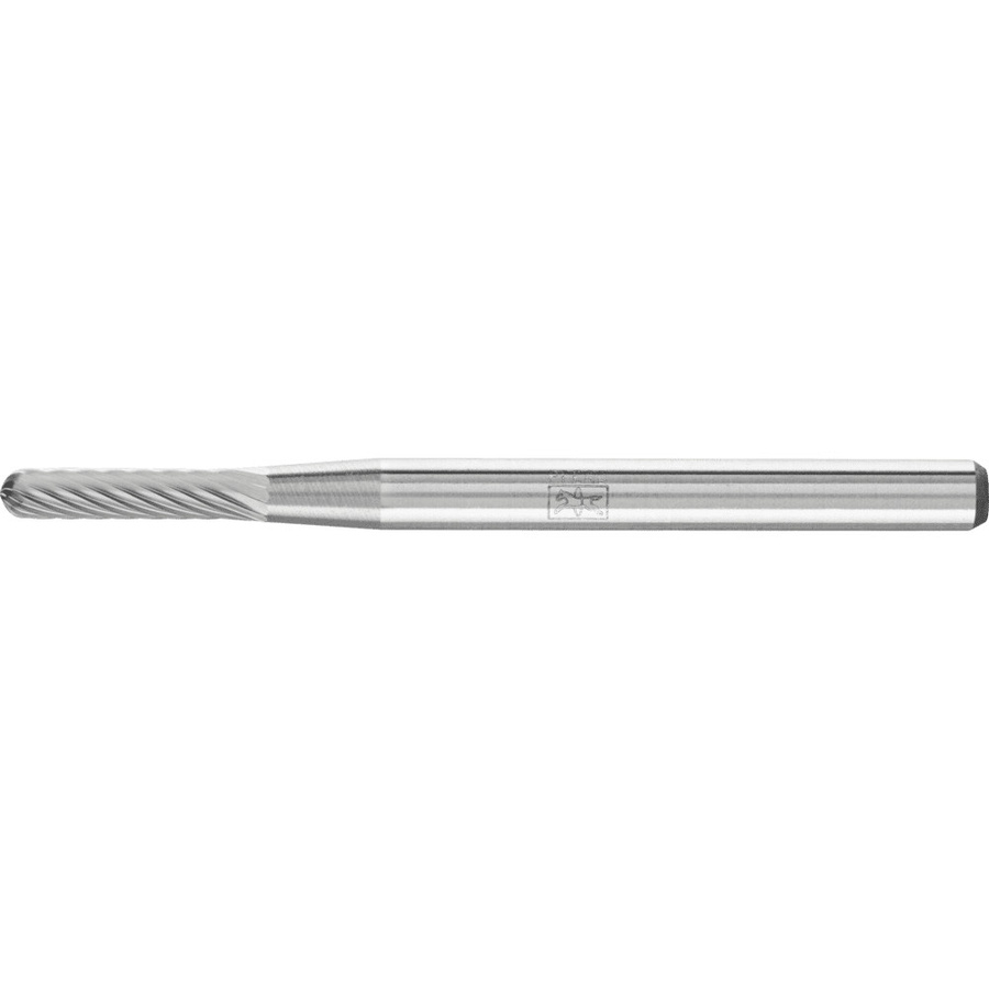 PFERD Hartmetall Frässtift Walzenrund WRC Ø 2x10mm Schaft-Ø 3mm Z5 universal fein silber - Bild 1