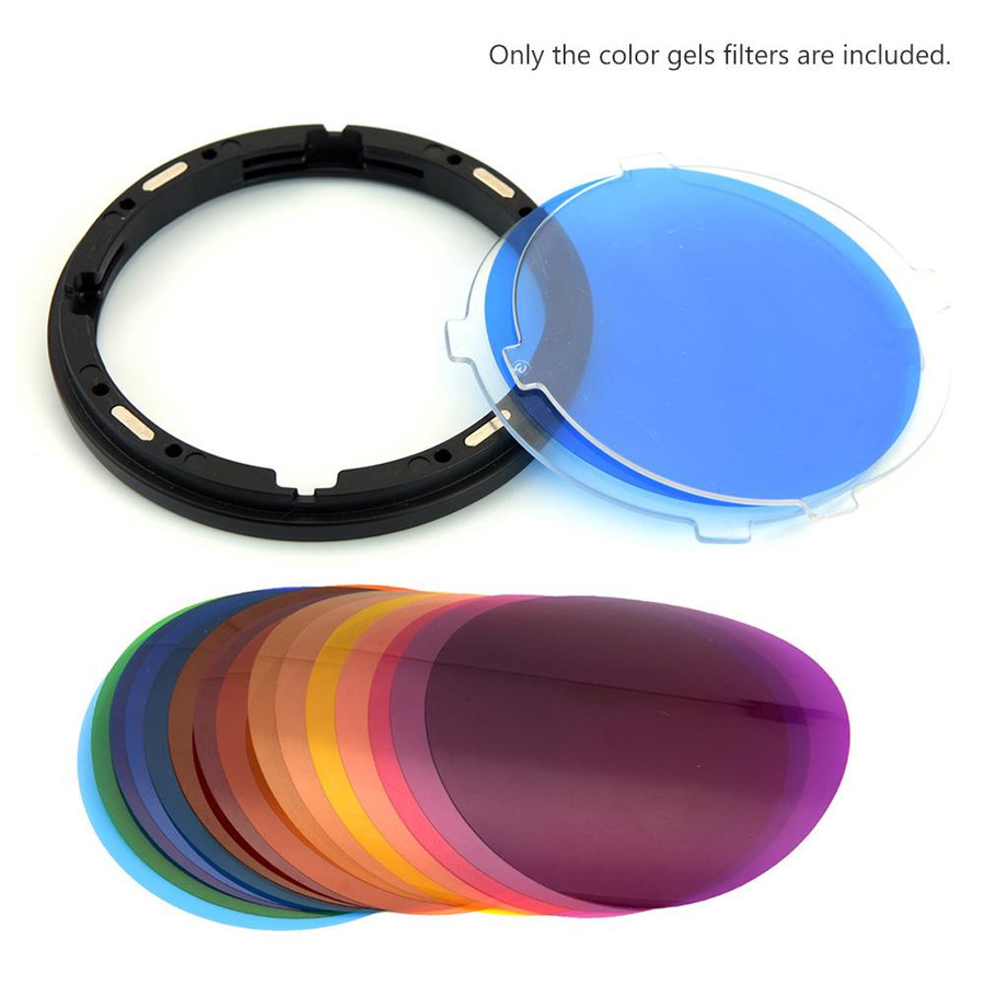 Godox V-11C Farbfilter-Set mit 15 verschiedenen Farben für die Godox V1-Serie, bunt - Bild 2